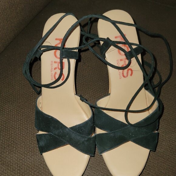 Michael Kors Lace Up High Heel Sandals - Picture 9 of 13